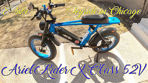 ARIEL RIDER X-CLASS 52V EBIKE : RIDE ALONG IN CHICAGO : THRU BIKE LANES, STREETS & SIDEWALKS PART. 1