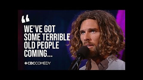 Sexy imaginary cesarean Jesus looking comedian laughter a bit no one is getting out alive