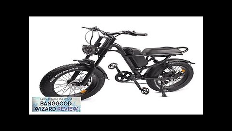 US Direct Idpoo IM-J1 Electric Bike 48V 15.6AH 750W Electric Bicycle 20*4.0 Review