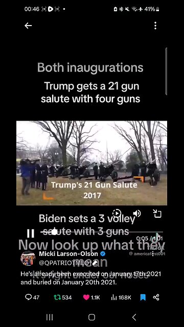 Biden inaguration gun salute
