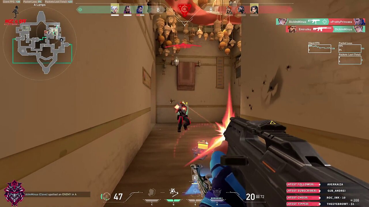 Push, eliminate enemies, win the round