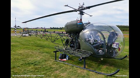 Flying the 4077th MASH site in a Bell-47 Helicopter