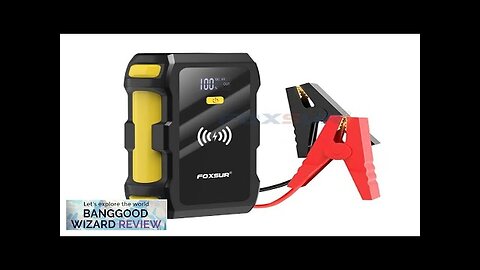 FOXSUR 39800mAh Jump Starter Power Bank 12V Car Emergency Startup Power Supply Review