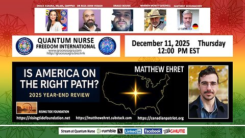 Matthew Ehret - Is America on the Right Path? 2025 YEAR-END REVIEW