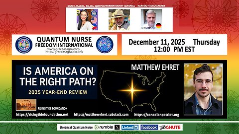 Matthew Ehret - Is America on the Right Path? 2025 YEAR-END REVIEW