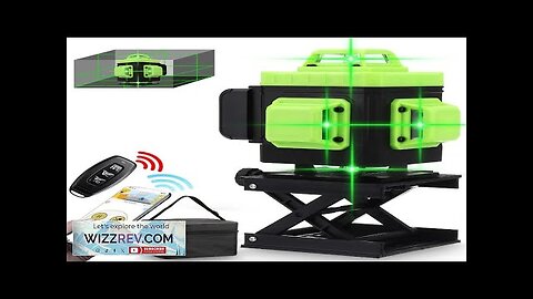 16/12/8 Line 4D 360° Horizontal Vertical Cross Green Light Laser Level Self-Leveling Review