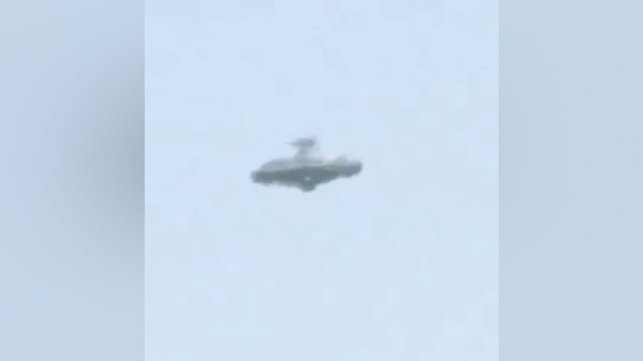 Unusual-shaped UFO over Africa