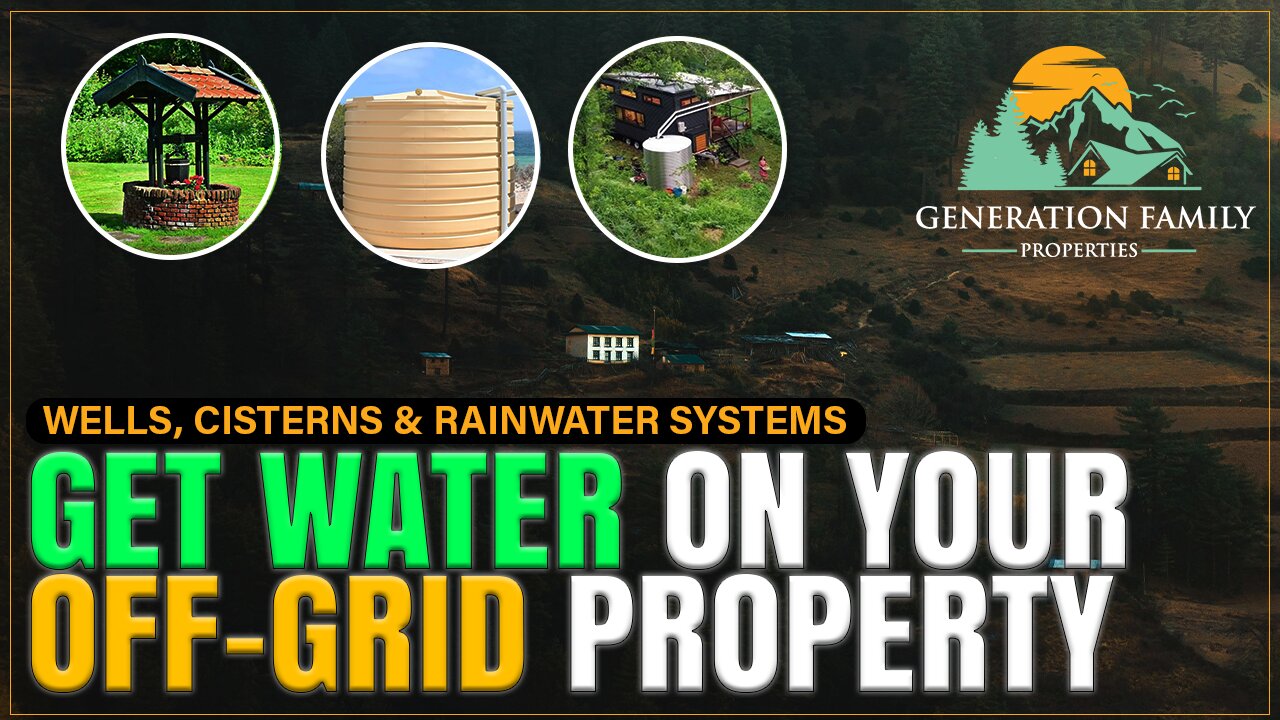 How to Get Water on Your Off-Grid Property | Wells, Cisterns & Rainwater Systems