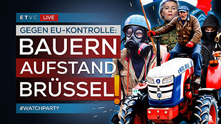 🟥 MERCOSUR-AUFSTAND: Wütende BAUERN protestieren in BRÜSSEL! | #WATCHPARTY