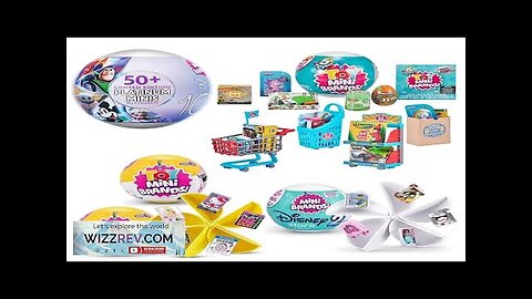 5 Surprise Ball Mini Brands Supermarket Shopping Scene Miniature Gashpon Capsule Toy Review