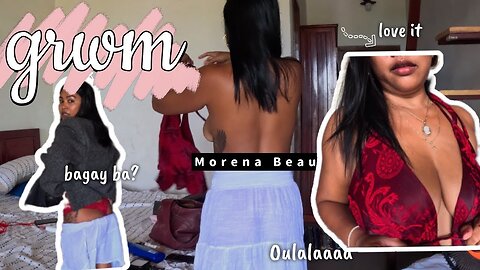 GRWM bagay talaga red sakin | Morena Kaye