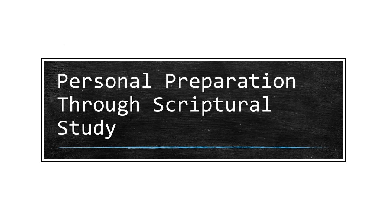 Apologetics 101 (Part 2 of 5) - Personal Preparation