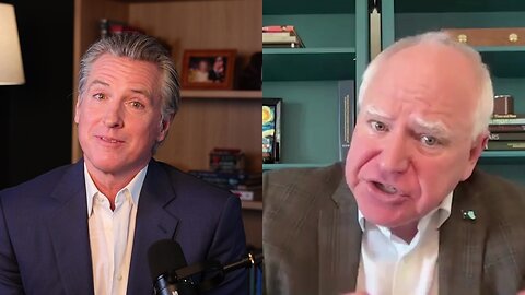 Tim Walz calls conservatives "Bad Guys", says he could kick their @$$ - with Gavin Newsom