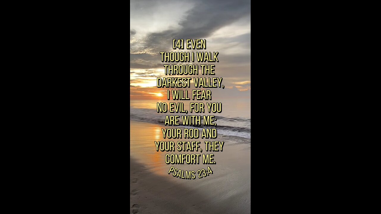 Psalms 23:4 (NIV)
