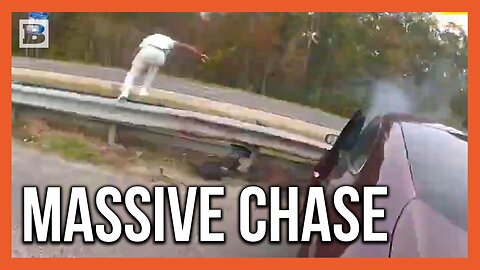 Fugitive Flees Police, Gets Car Smashed by PIT Maneuver, Steals Vehicle and Keeps Running