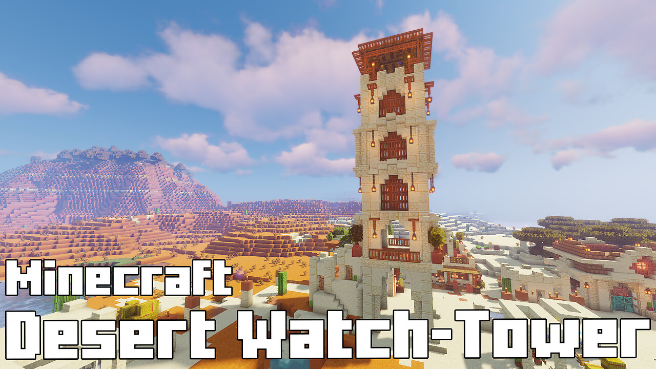 Minecraft Big Desert Watch Tower - Majestic Guardian of the Sands