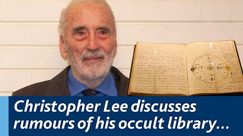 "You'll not only lose your mind, but you'll lose your soul", Christopher Lee on the occult