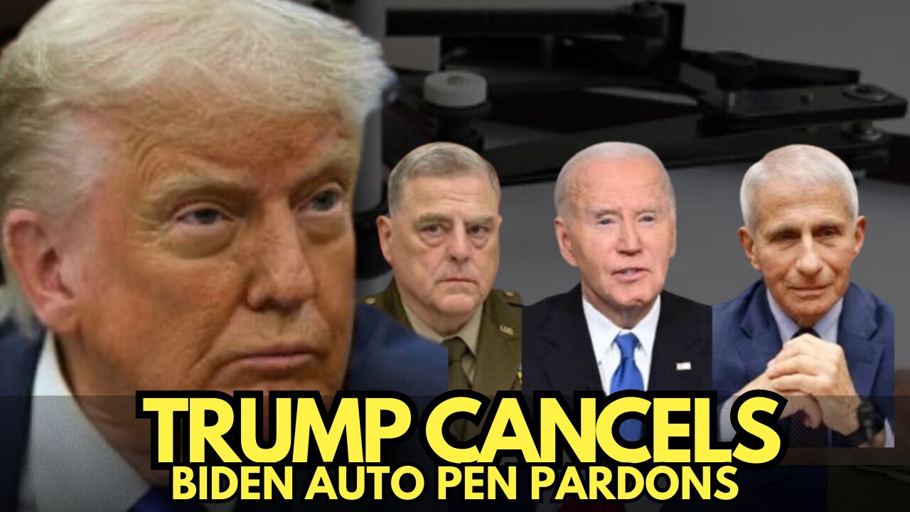 ARREST THEM ALL! Trump Cancels Biden Autopen Pardons