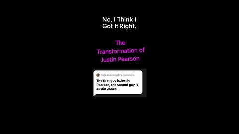 This IS Justin PEARSON