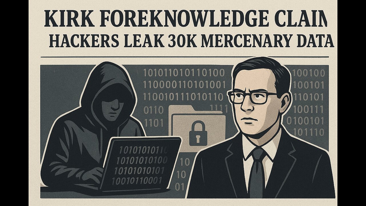 Kirk Foreknowledge Claims; Hackers Leak 30K Mercenary Data