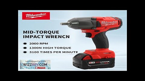 Milwaukee Mid-Torque Impact Professional Wrench 18V Lithium Battery Electric Cordless High Review