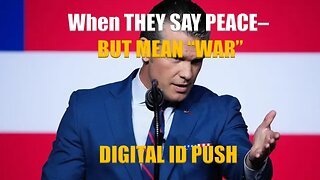 When they say PEACE but mean WAR