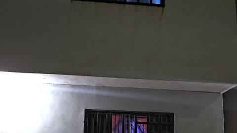 Halloween Zombie Projection On House Window