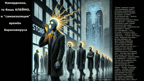 Намордники, то бишь КЛЕЙМО, и "самоизоляция" времён барановируса