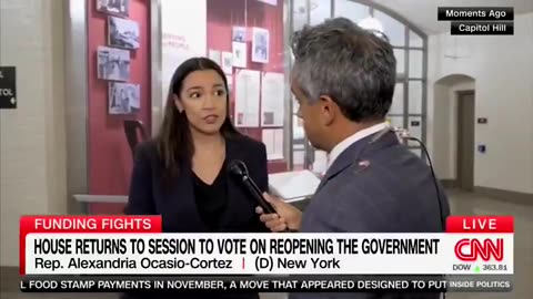 AOC Lashes Out at Senate Democrats for Caving