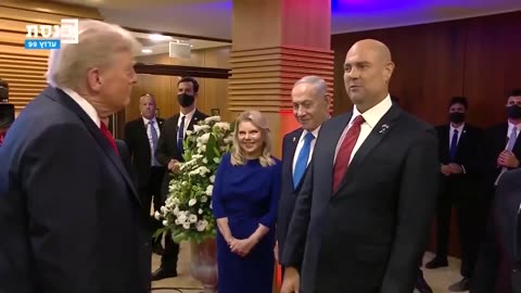 . @POTUS arrives at The Knesset