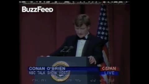 Conan O'Brien 1995 Whitehouse Correspondents Dinner