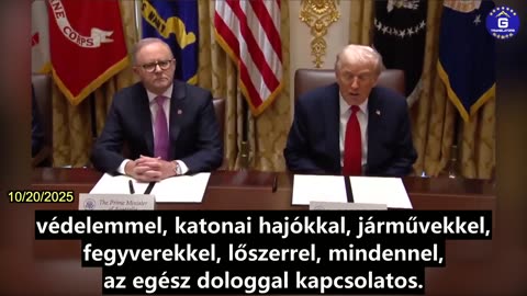 【HU】Albanese ausztrál miniszterelnök és Trump, az Egyesült Államok elnöke ritkaföldfém-...