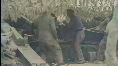 Artillery Crew Adjusts Gun Position Meuse-Argonn
