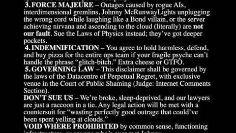 Service Outage Outrage (Not Rumble)