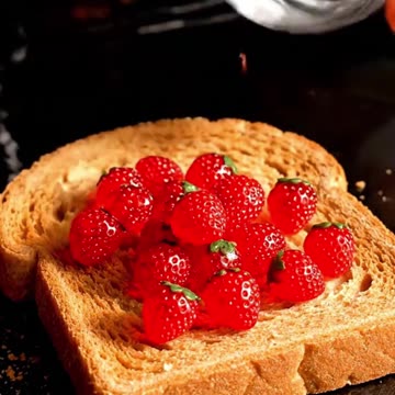 AI Glass Fruit Being Spread **SUPER SATISFYING** #viral #ai #satisfying