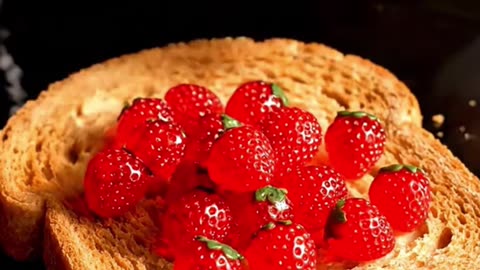 AI Glass Fruit Being Spread **SUPER SATISFYING** #viral #ai #satisfying