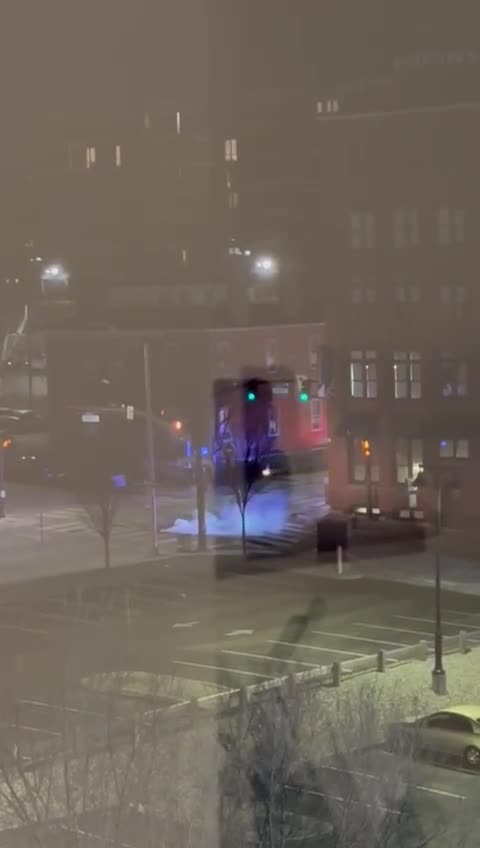 Smoke from manhole following loud boom 💥 Providence, Rhode Island