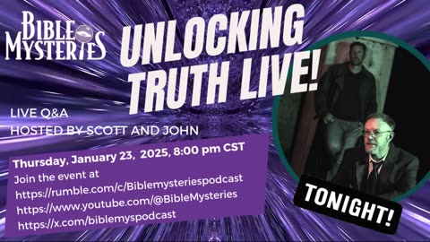 Unlocking Truth Live - Live Bible Q&A Tonight!