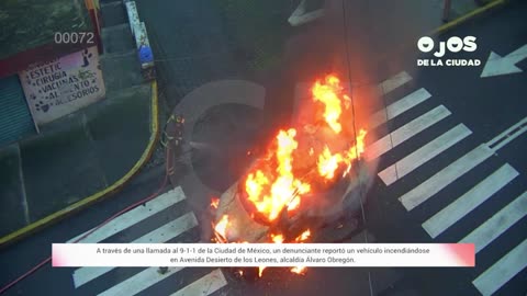 Incendio de vehículo | #C5CorazónDeLaCDMX