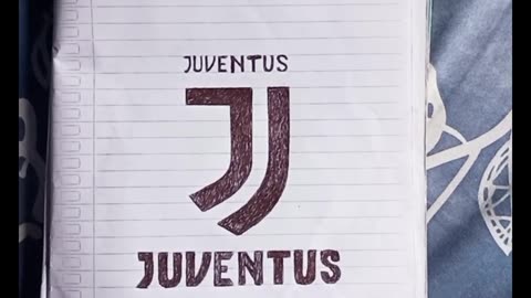 Drawing Juventus logo using a pencil