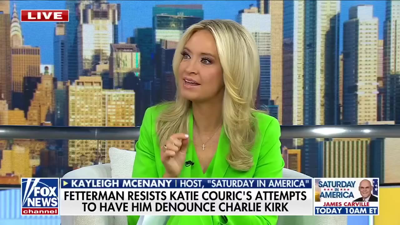 🚨NEW: @kayleighmcenany * GOES SCORCHED EARTH* on Katie Couric for trying to get John Fetterman ...