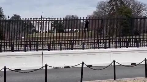 Unidentified man in Secret Service custody after trying to scale WH fence