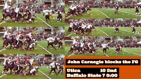 Prototype 336: Buffalo State's John Carnegie blocks the FG vs Utica