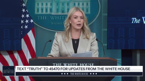 Press Secretary Karoline Leavitt Briefs Members of the Media, Oct. 3, 2025