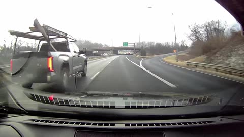 Dashcam: Truck cuts me off