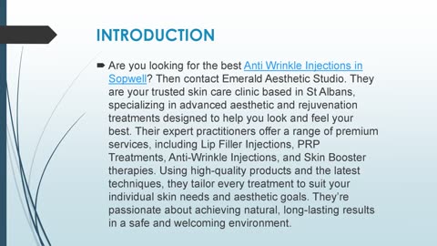 Best Anti Wrinkle Injections in Sopwell