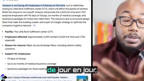 Amazon licencie TOUTE son usine en Arkansas dû à l'effondrement de l'emploi