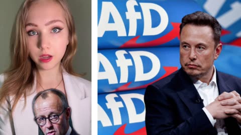 Naomi Seibt, german political commentator reacts: establishment panics at Elon Musk recommending AFD
