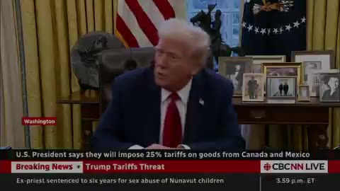 🚨 Trump: “Canada, Mexico, and China Will Pay Tariffs for Fentanyl & Unfair Trade