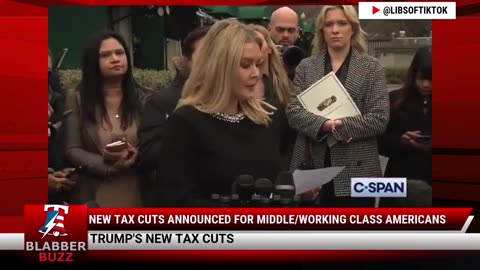 New Tax Cuts Announced For Middle/Working Class Americans